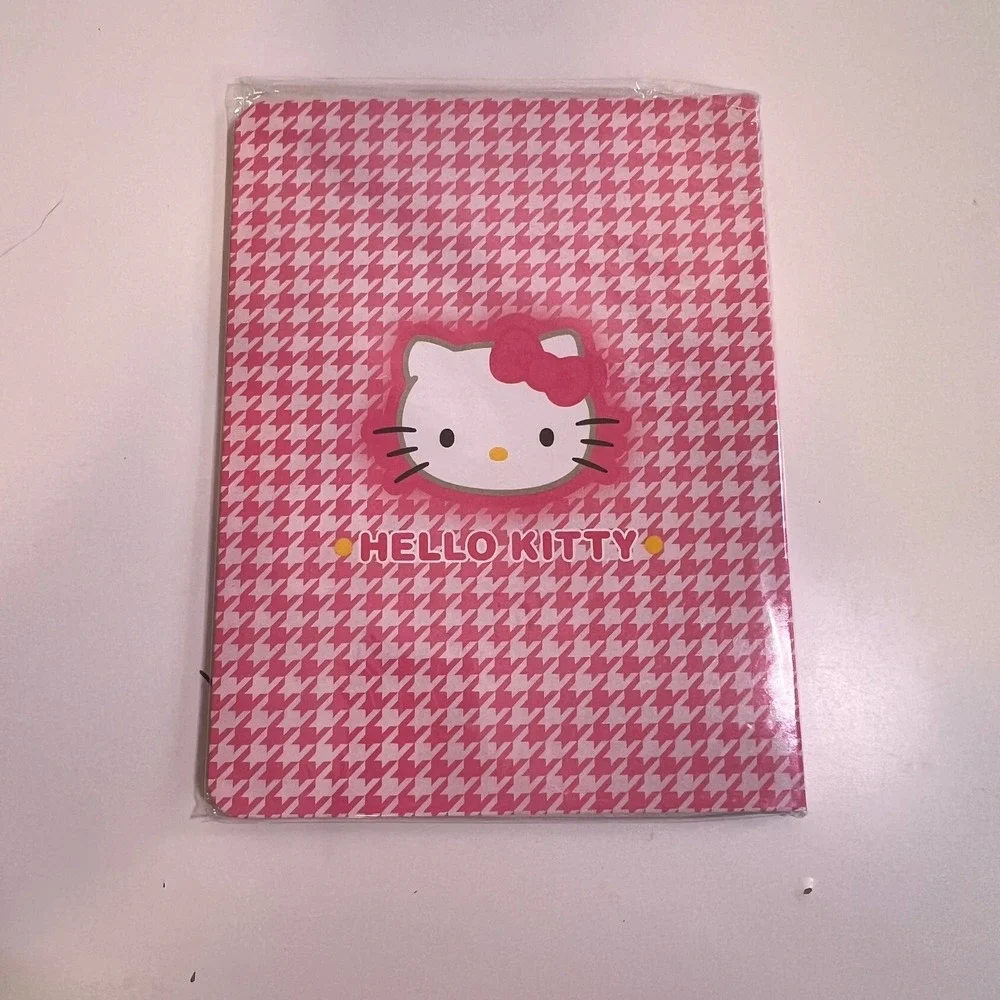 Sanrio OS Hello Kitty Retro‎ Sticky Memo Book Pink Houndstooth Y2K Stationery